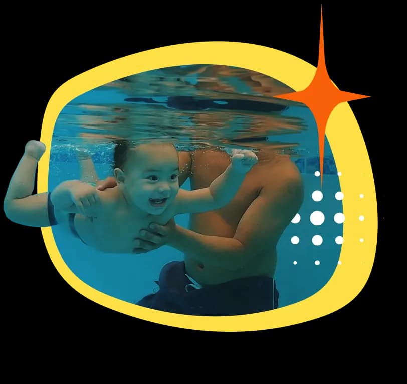 Kid Swimming Image